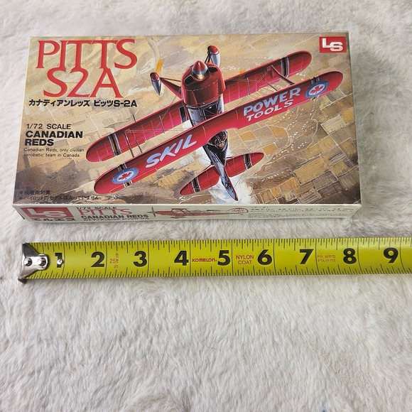 LS 1/72 Scale Pitts S2A Canadian Reds Biplane Model Kit New Open Box - Picture 5 of 12